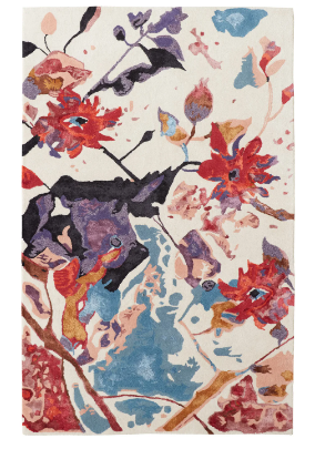 DAFNEY-RED/MULTI-3'-6" x 5'-6" 8863F2